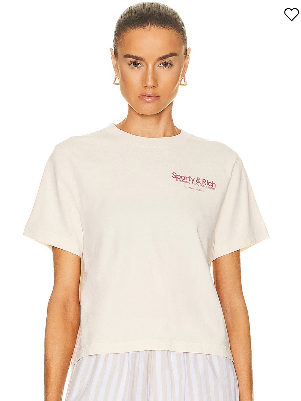 Sporty & Rich | Club Cropped T-Shirt